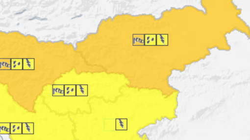 Kaj nas čaka ponoči? To je razlog, da je Arso izdal oranžno vremensko opozorilo
