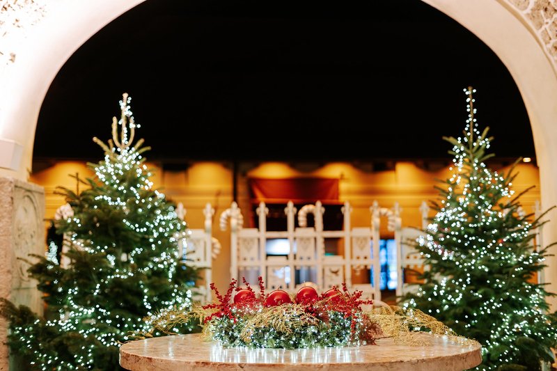 Blejski grad advent osvetlitev