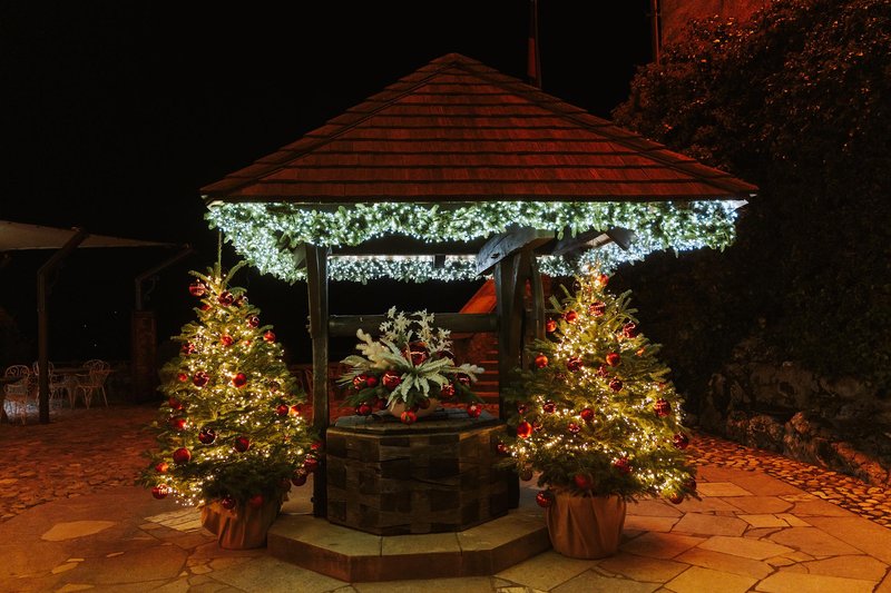 Blejski grad advent osvetlitev