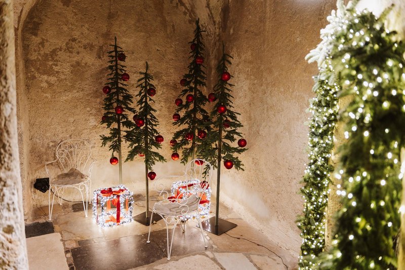 Blejski grad advent osvetlitev