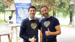 Gregor Bezenšek, ustanovitelj in dr. Nejc Jelen, predsednik