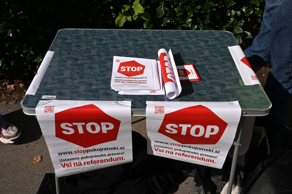 Pobudniki referenduma o pokojninski reformi priznali poraz (foto: Žiga Živulović jr./Bobo)