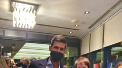 V družbi teniškega asa Novaka Đokovića.