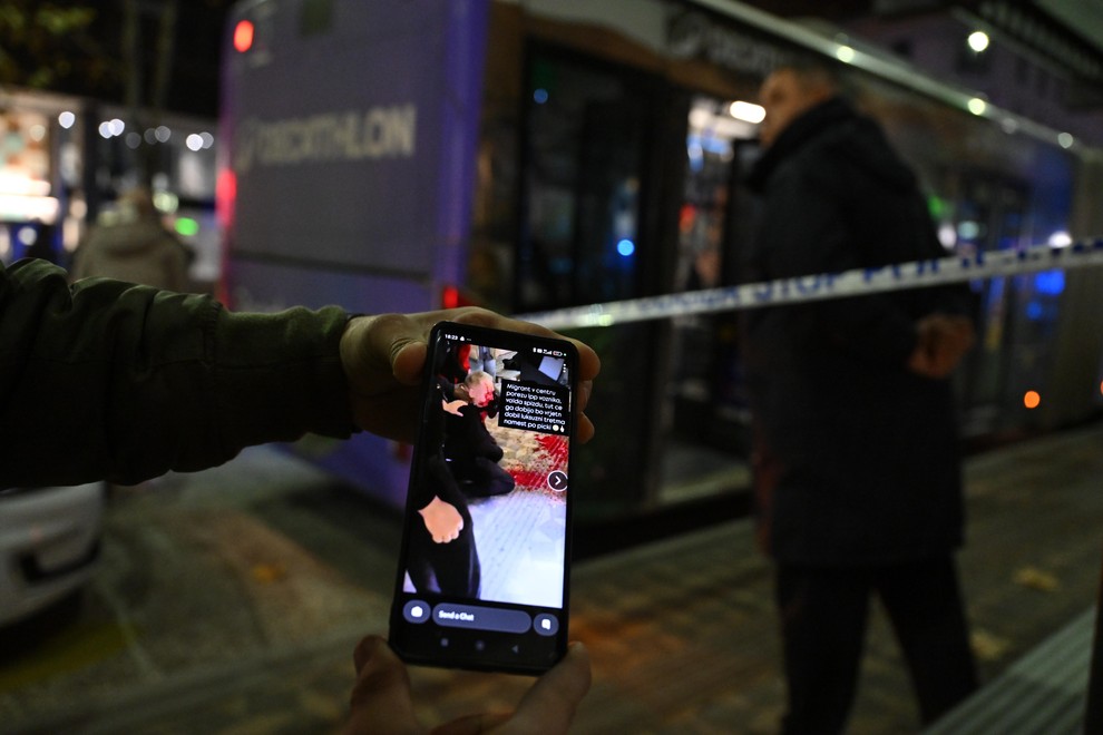 LPP Ljubljana napad nož Bavarski dvor