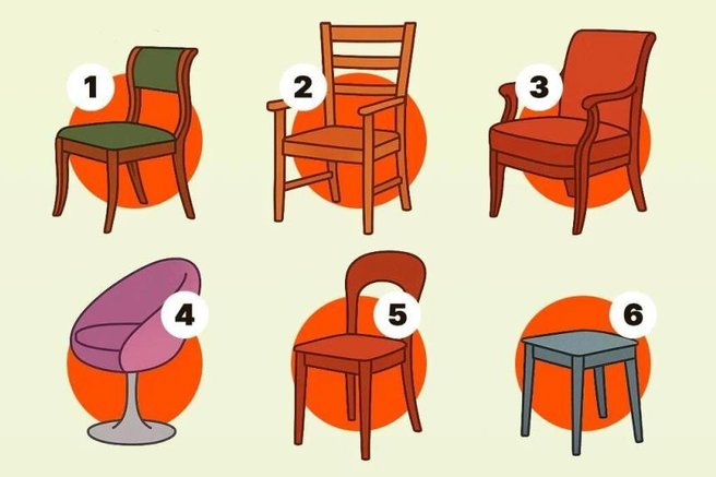 Kateri stol ste izbrali? Psihološki test, ki razkriva, v čem najbolj izstopate