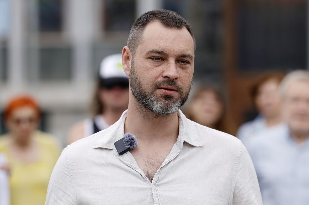 Miha Kordiš z novo politično stranko, ki podpira delavski razred (foto: Bobo)
