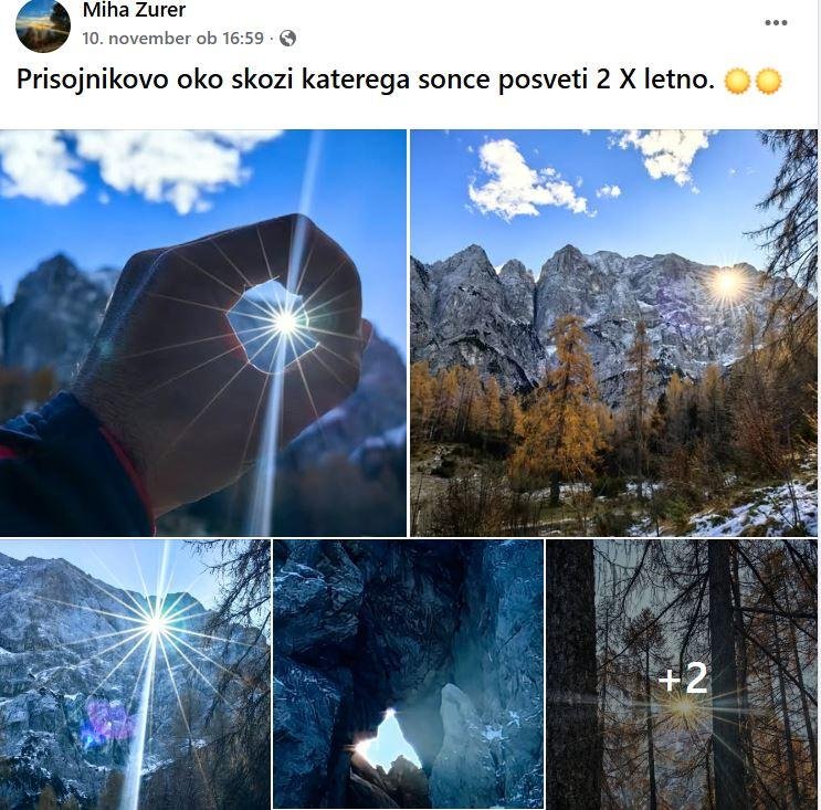 gore Prisojnik Prisank okno