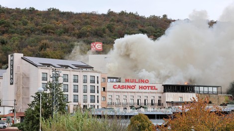 Kaos ob slovenski meji: hotel s petimi zvezdicami v plamenih (FOTO)
