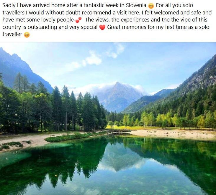 Slovenia Travel Forum objava turistka