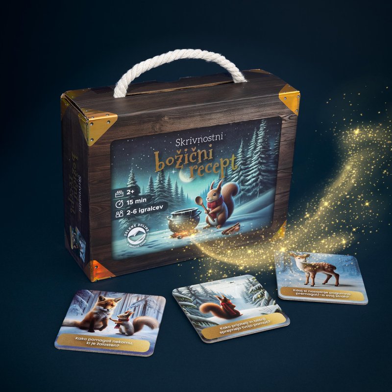 Božični jogurt Zelene Doline letos z novo družabno igro Skrivnostni božični recept