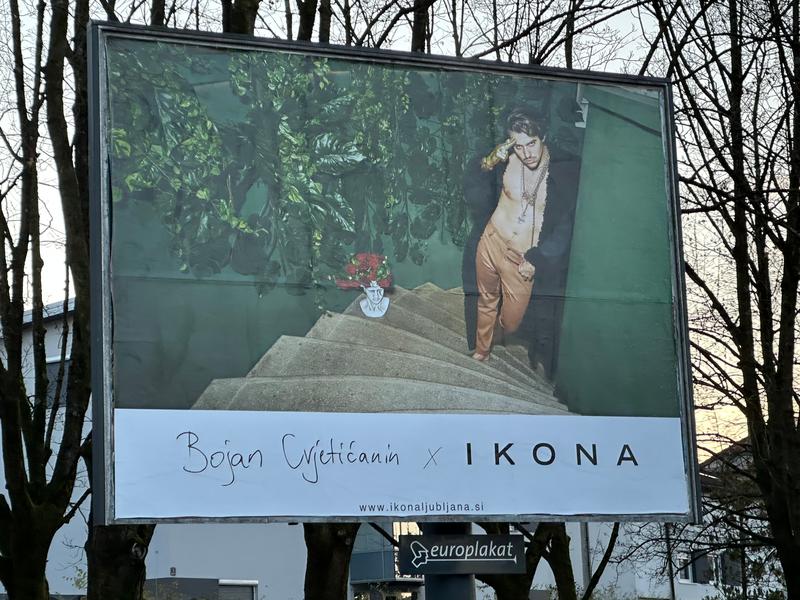 Bojan Cvjetićanin obcestni plakat kampanja Ikona