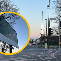 Bojan Cvjetićanin obcestni plakat kampanja Ikona