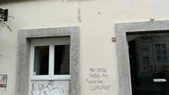 Ljubljana grafiti fasada vandalizem