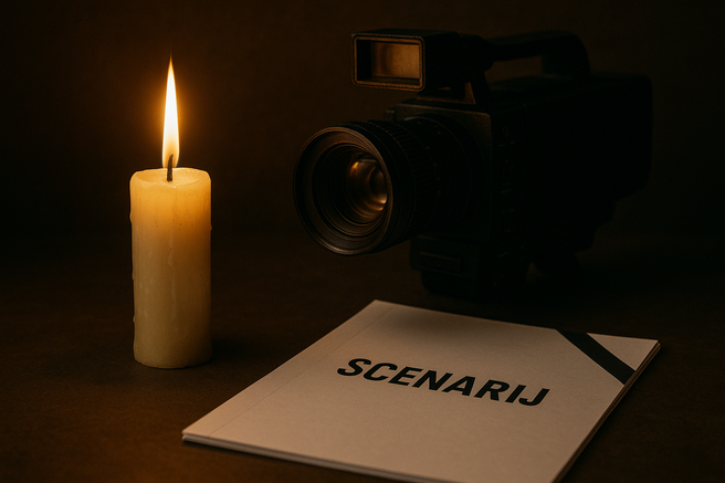 sveča smrt slovo igralec