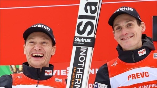 Veliko slovensko slavje v Ruki: Anže Lanišek zmagal, Domen Prevc tretji!