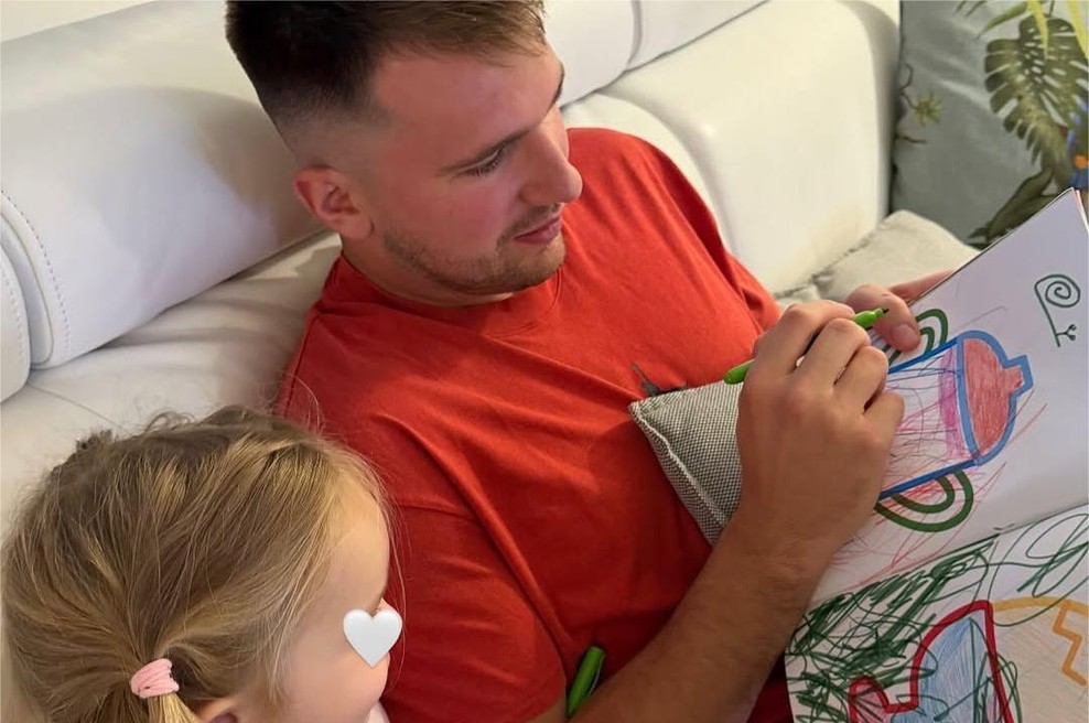 Luka Dončić z ganljivim sporočilom hčerki: "Rad te imam, zelo te pogrešam" (foto: Instagram/lukadoncic)