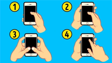 Kako držite telefon? Psihološki test, ki razkriva vaše prednosti in slabosti