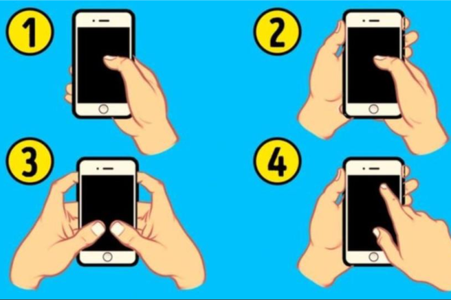 Kako držite telefon? Psihološki test, ki razkriva vaše prednosti in slabosti