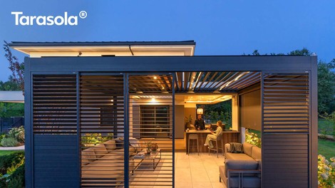 Bioklimatska pergola je rešitev, ko je pod teraso prevroče