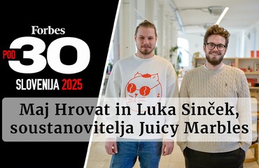 Forbes 30 pod 30 - Mladi Slovenci, ki premikajo meje: Luka Sinček in Maj Hrovat, soustanovitelja Juicy Marbles