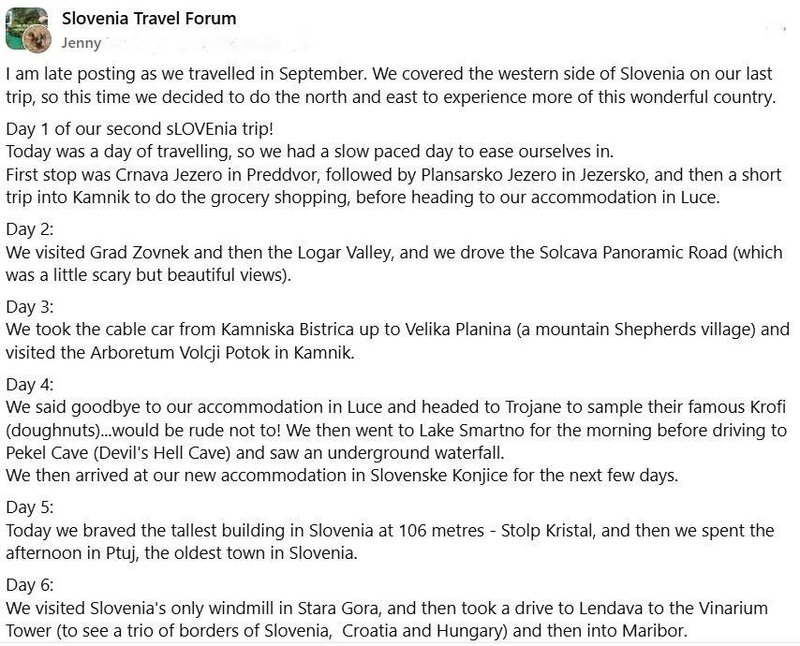 turistka Jenny objava