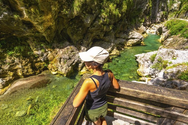 Slovenija turistka Soteska Vintgar