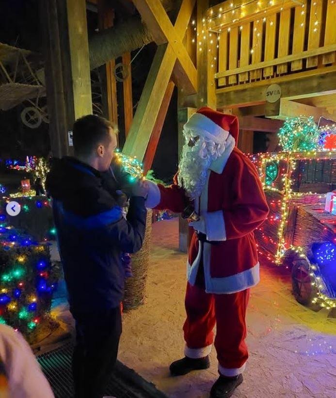 Mozirski gaj park december Bozicek