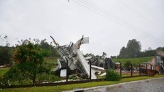 brazilija neurje srhljivo nasa posnetek satelit