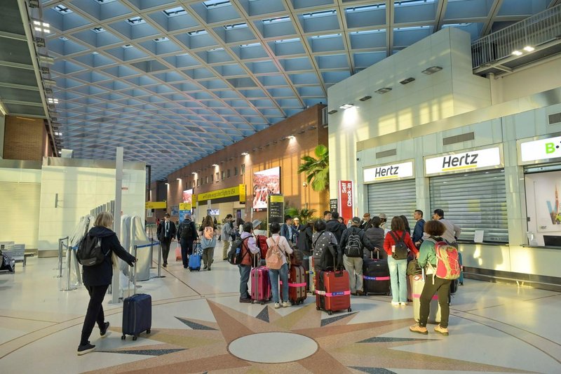 Benetke letalisce Marco Polo turisti