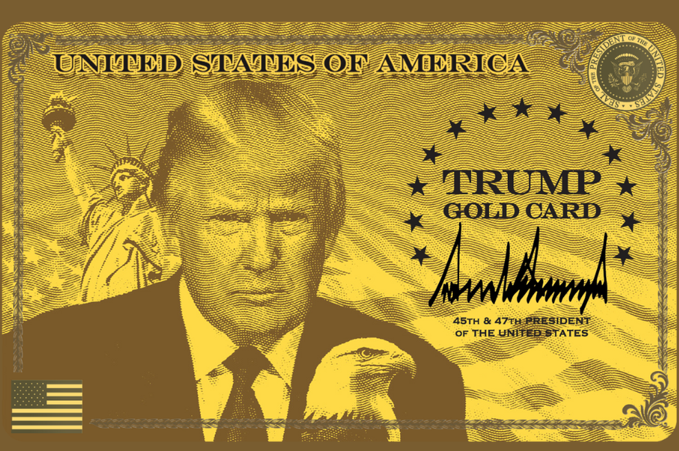 Za "uspešne in bogate ljudi" v ZDA na voljo zlata kartica s Trumpovo podobo, ki bo premožnim omogočila ... (foto: trumpcard.gov)