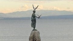 Dekle z galebom oziroma dekle z dvema galeboma. :)