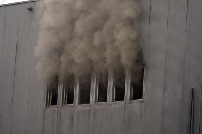 Sparova pekarna v požaru močno poškodovana, vzrok požara še ni potrjen