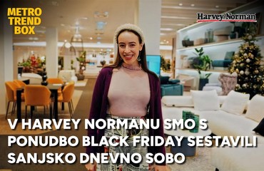 V Harvey Normanu smo s ponudbo Black Friday sestavili sanjsko dnevno sobo (in izbrali še nekaj za jedilnico)