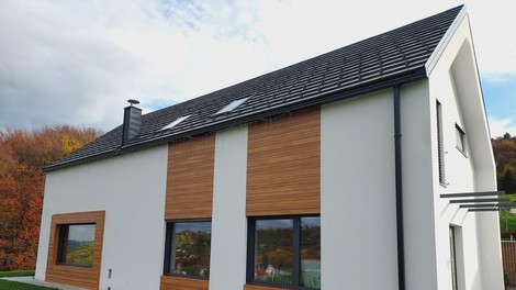 Pločevinaste fasade v imitaciji lesa: Estetika narave z življenjsko dobo kovine