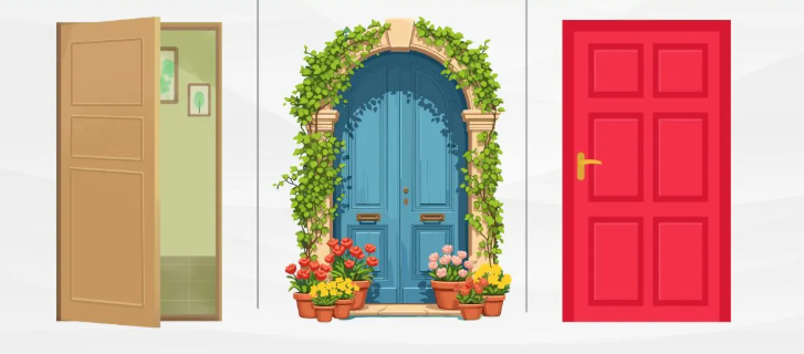 Pred vami so tri različna vrata. Katera so vam najbolj všeč? Kliknite naprej, da izveste več ...