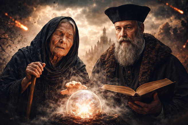 Baba Vanga, Nostradamus