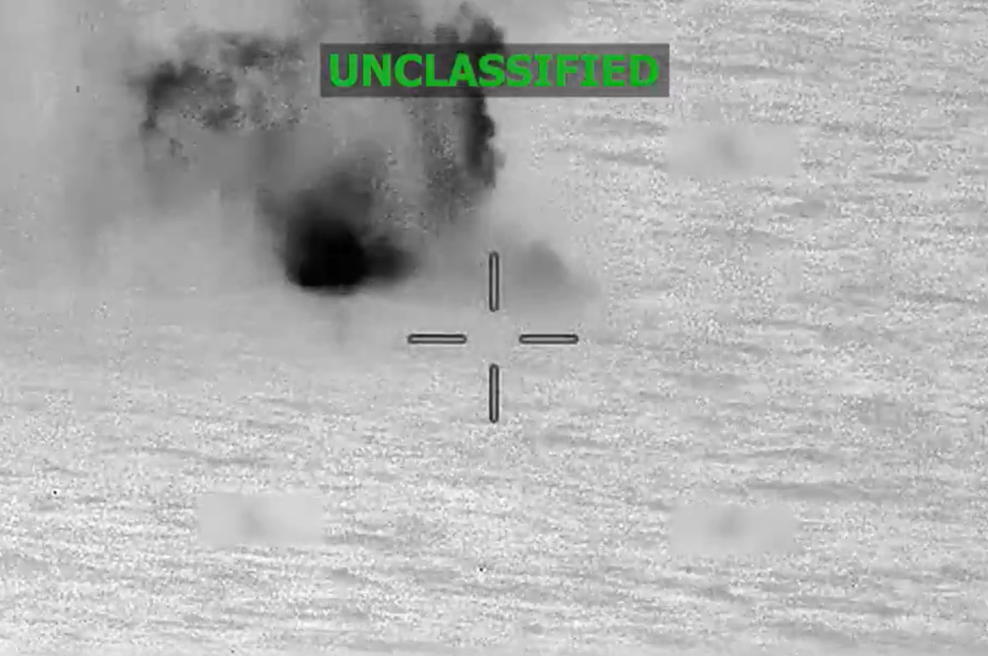 Nov smrtonosni napad ameriške vojske: napadli plovilo v tihem oceanu in ubili dva človeka (foto: X/U.S. Southern Command/posnetek zaslona)