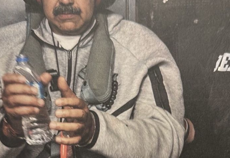 Donald Trump objavil fotografijo ujetega venezuelskega predsednika: v oči bode predvsem ena podrobnost