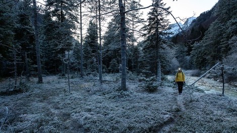 Triglavski narodni park zima sneg