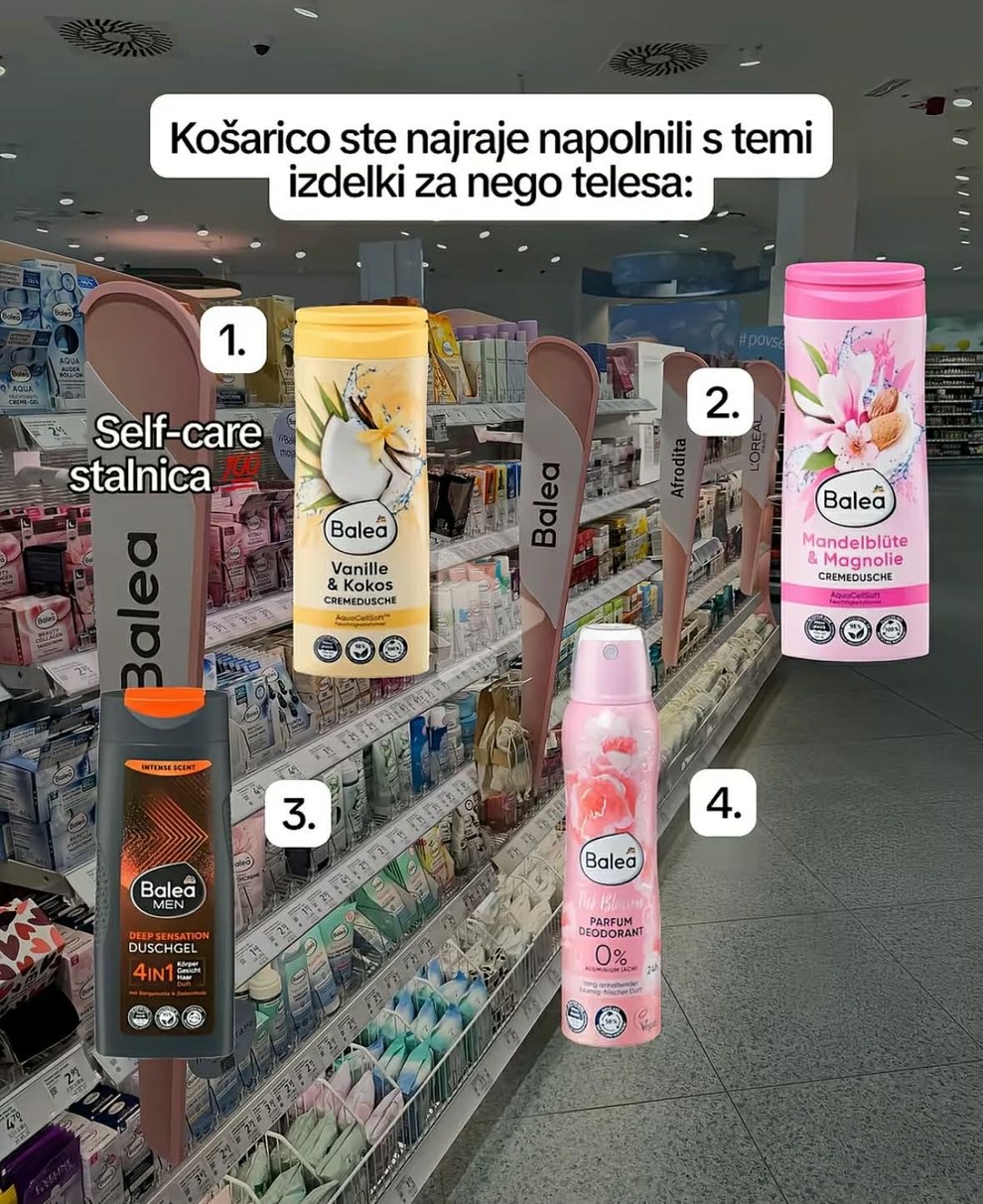 Najbolj priljubljeni izdelki za nego telesa 1. Balea Vanille & Kokos kremni gel za prhanje Kremni gel za prhanje s …