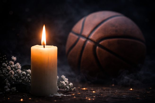 sveča, košarka, žoga