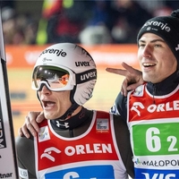 Veselje v Zakopanah: Anže Lanišek in Timi Zajc osvojila drugo mesto