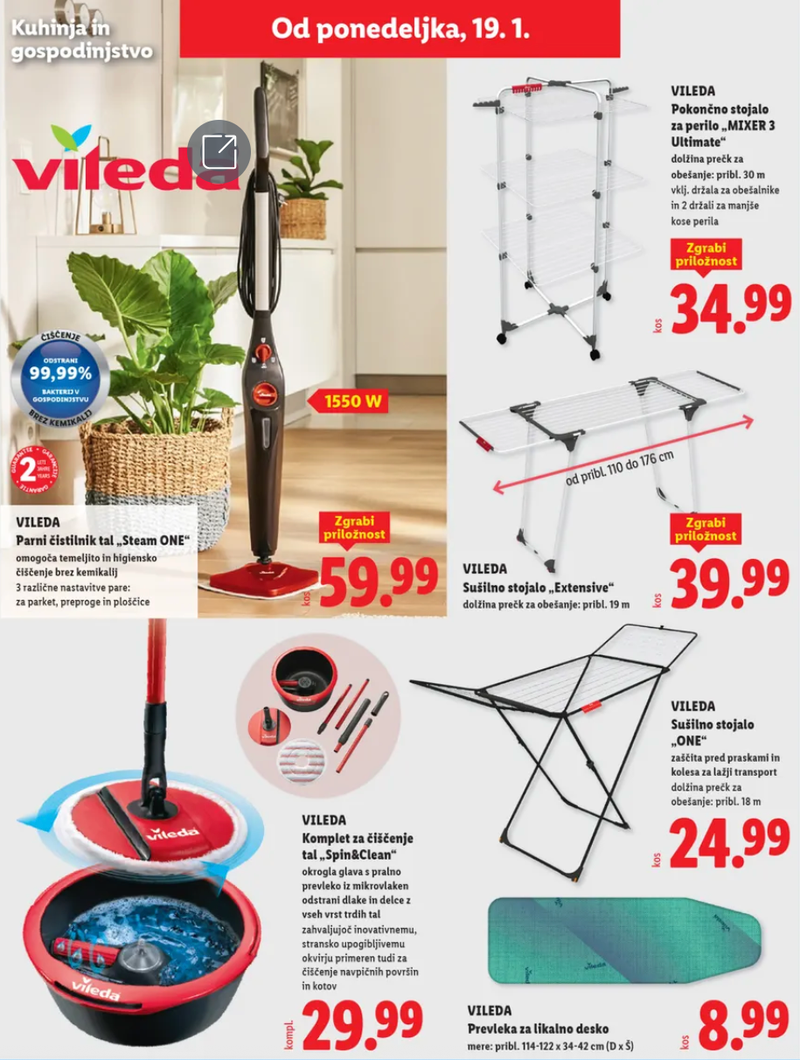 Novi Lidlovi produkti bodo leteli s polic: obvezen nakup za vse, ki si želijo olajšati čiščenje