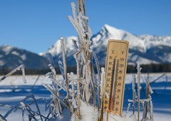 Zima je pokazala zobe: temperature krepko pod -10 stopinj Celzija, tukaj je bilo najbolj mrzlo