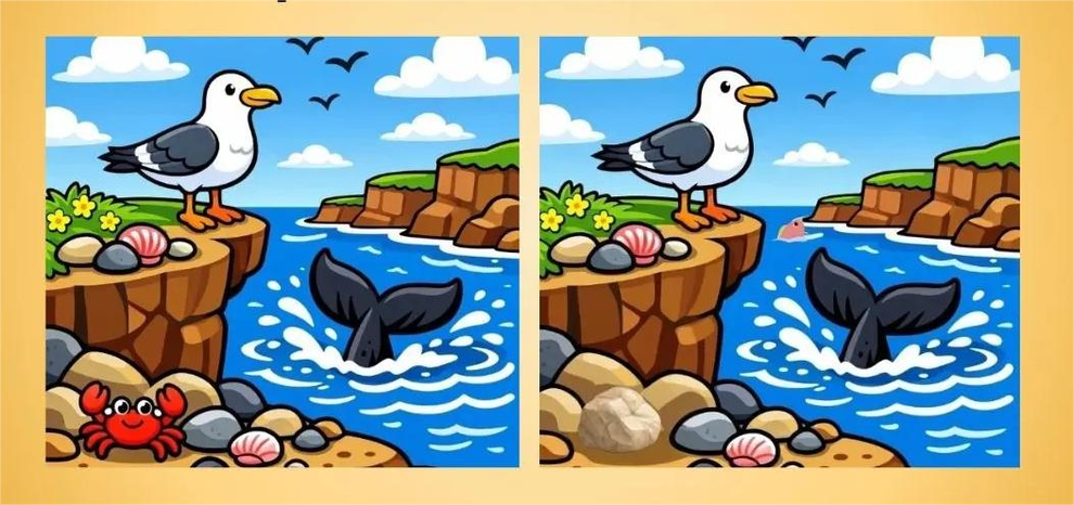 Pred vami sta dve na videz identični sliki, vaš izziv pa je, da opazite tri razlike med njima. Le tistim …