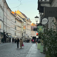 stara Ljubljana center središče turisti ljudje