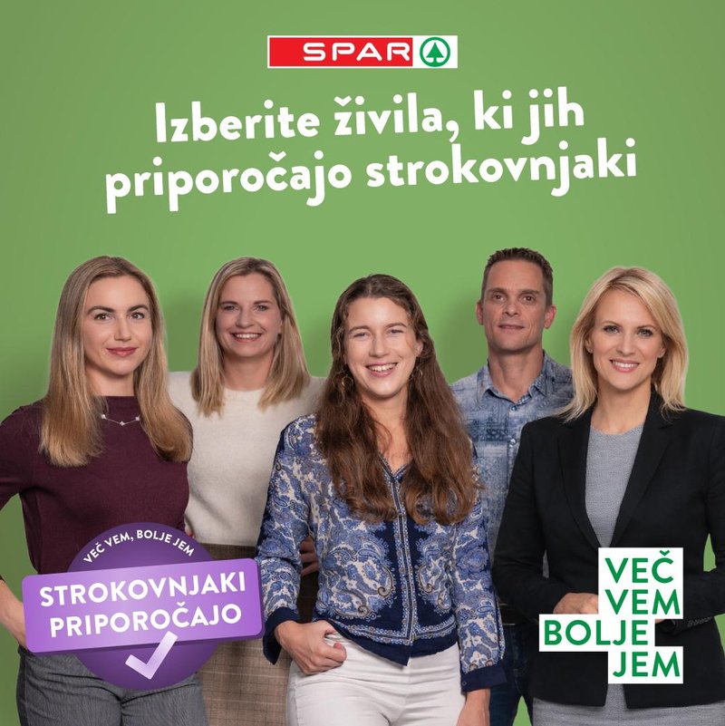 Spar Slovenija spar trgovec Strokovnjaki priporočajo