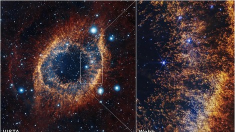 james webb nasa teleskop bozje oko meglica zvezde osoncje vesolje posnetek fotografija