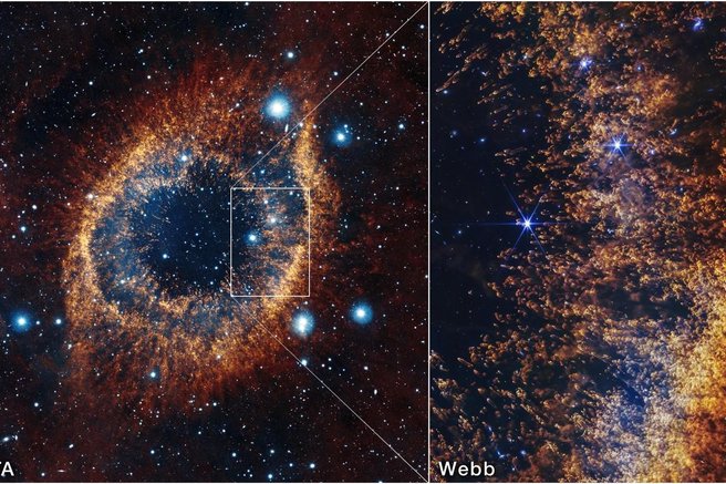 james webb nasa teleskop bozje oko meglica zvezde osoncje vesolje posnetek fotografija