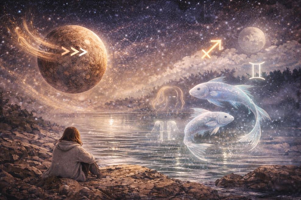 Prihaja prvi retrogradni Merkur v letu 2026: to so 4 astro znamenja, ki bodo najbolj čutila njegov vpliv (foto: Chat GPT)